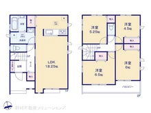 【神奈川県/藤沢市鵠沼海岸】藤沢市鵠沼海岸6丁目 新築一戸建て 間取り図