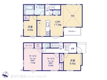 【神奈川県/茅ヶ崎市東海岸南】茅ヶ崎市東海岸南4丁目 新築一戸建て 間取り図