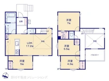 【神奈川県/茅ヶ崎市東海岸南】茅ヶ崎市東海岸南4丁目 新築一戸建て 間取り図