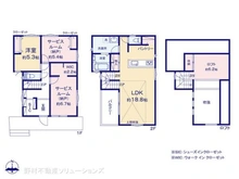 【神奈川県/藤沢市亀井野】藤沢市亀井野 新築一戸建て 間取り図