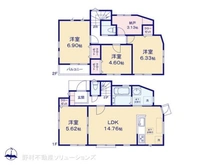 【神奈川県/鎌倉市七里ガ浜】鎌倉市七里ガ浜1丁目 新築一戸建て 間取り図