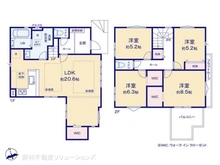 【神奈川県/茅ヶ崎市高田】茅ヶ崎市高田4丁目 新築一戸建て 間取り図