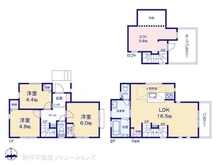 【神奈川県/藤沢市鵠沼藤が谷】藤沢市鵠沼藤が谷1丁目 新築一戸建て 間取り図