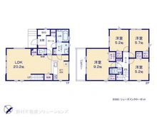 【神奈川県/藤沢市善行】藤沢市善行6丁目 新築一戸建て 間取り図