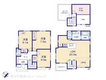 【神奈川県/鎌倉市腰越】鎌倉市腰越2丁目 新築一戸建て 間取り図