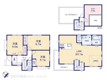 【神奈川県/鎌倉市腰越】鎌倉市腰越2丁目 新築一戸建て 間取り図