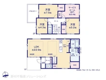 【神奈川県/藤沢市石川】藤沢市石川3丁目 新築一戸建て 間取り図