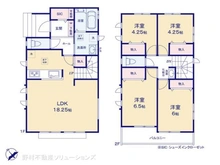 【神奈川県/藤沢市亀井野】藤沢市亀井野1丁目 新築一戸建て 間取り図