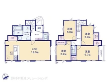 【神奈川県/茅ヶ崎市出口町】茅ヶ崎市出口町 新築一戸建て 間取り図