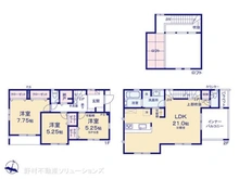 【神奈川県/茅ヶ崎市室田】茅ヶ崎市室田3丁目 新築一戸建て 間取り図