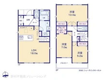 【神奈川県/藤沢市本藤沢】藤沢市本藤沢2丁目 新築一戸建て 間取り図