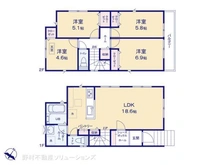 【神奈川県/鎌倉市腰越】鎌倉市腰越2丁目 新築一戸建て 間取り図