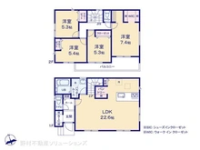 【神奈川県/藤沢市白旗】藤沢市白旗4丁目 新築一戸建て 間取り図