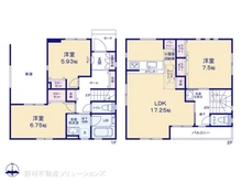 【神奈川県/藤沢市鵠沼神明】藤沢市鵠沼神明4丁目 中古一戸建て 間取り図