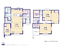 【神奈川県/茅ヶ崎市旭が丘】茅ヶ崎市旭が丘 中古一戸建て 間取り図