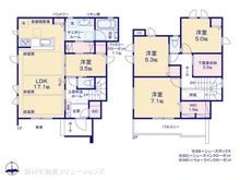 【神奈川県/茅ヶ崎市旭が丘】茅ヶ崎市旭が丘 中古一戸建て 間取り図