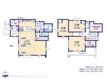 【神奈川県/茅ヶ崎市旭が丘】茅ヶ崎市旭が丘 中古一戸建て 間取り図