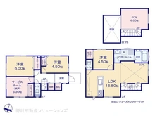 【神奈川県/藤沢市善行】藤沢市善行2丁目 中古一戸建て 間取り図