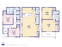 【神奈川県/藤沢市辻堂元町】藤沢市辻堂元町2丁目 新築一戸建て 間取り図