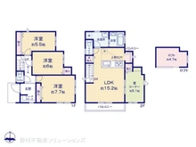 【神奈川県/茅ヶ崎市小和田】茅ヶ崎市小和田1丁目 新築一戸建て 間取り図