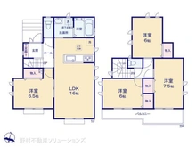 【神奈川県/藤沢市鵠沼神明】藤沢市鵠沼神明4丁目 新築一戸建て 間取り図