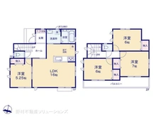 【神奈川県/藤沢市鵠沼神明】藤沢市鵠沼神明4丁目 新築一戸建て 間取り図