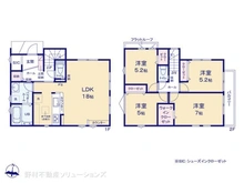 【神奈川県/藤沢市城南】藤沢市城南2丁目 新築一戸建て 間取り図