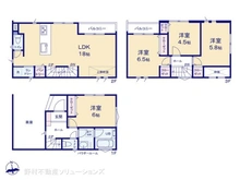 【神奈川県/藤沢市藤沢】藤沢市藤沢 新築一戸建て 間取り図