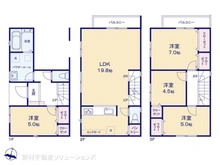 【神奈川県/藤沢市湘南台】藤沢市湘南台5丁目 新築一戸建て 間取り図