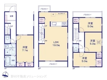 【神奈川県/藤沢市湘南台】藤沢市湘南台5丁目 新築一戸建て 間取り図