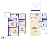 【神奈川県/茅ヶ崎市ひばりが丘】茅ヶ崎市ひばりが丘 新築一戸建て 間取り図