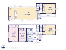 【神奈川県/茅ヶ崎市南湖】茅ヶ崎市南湖4丁目 新築一戸建て 間取り図