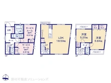 【神奈川県/茅ヶ崎市円蔵】茅ヶ崎市円蔵2丁目 新築一戸建て 間取り図
