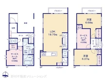 【神奈川県/茅ヶ崎市円蔵】茅ヶ崎市円蔵2丁目 新築一戸建て 間取り図
