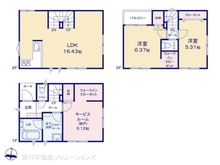 【神奈川県/茅ヶ崎市円蔵】茅ヶ崎市円蔵2丁目 新築一戸建て 間取り図