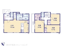 【神奈川県/藤沢市辻堂太平台】藤沢市辻堂太平台2丁目 新築一戸建て 間取り図