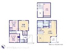 【神奈川県/藤沢市鵠沼松が岡】藤沢市鵠沼松が岡4丁目 新築一戸建て 間取り図