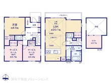 【神奈川県/藤沢市亀井野】藤沢市亀井野2丁目 新築一戸建て 間取り図