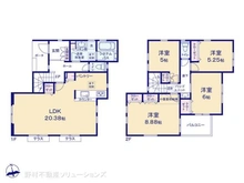 【神奈川県/藤沢市高倉】藤沢市高倉 新築一戸建て 間取り図
