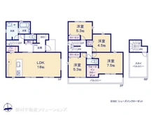 【神奈川県/藤沢市片瀬山】藤沢市片瀬山2丁目 新築一戸建て 間取り図