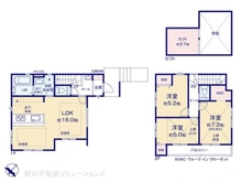 【神奈川県/藤沢市鵠沼海岸】藤沢市鵠沼海岸3丁目 新築一戸建て 間取り図