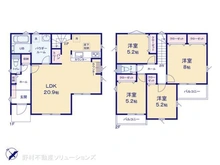 【神奈川県/藤沢市白旗】藤沢市白旗2丁目 新築一戸建て 間取り図