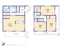 【神奈川県/茅ヶ崎市東海岸北】茅ヶ崎市東海岸北4丁目 新築一戸建て 間取り図