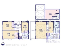 【神奈川県/茅ヶ崎市白浜町】茅ヶ崎市白浜町 新築一戸建て 間取り図