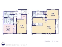 【神奈川県/茅ヶ崎市矢畑】茅ヶ崎市矢畑 新築一戸建て 間取り図