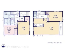【神奈川県/茅ヶ崎市矢畑】茅ヶ崎市矢畑 新築一戸建て 間取り図