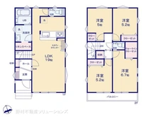 【神奈川県/茅ヶ崎市高田】茅ヶ崎市高田3丁目 新築一戸建て 間取り図