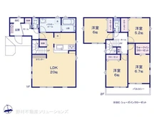 【神奈川県/藤沢市善行坂】藤沢市善行坂2丁目 新築一戸建て 間取り図