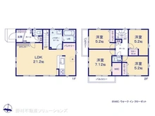 【神奈川県/藤沢市善行坂】藤沢市善行坂2丁目 新築一戸建て 間取り図