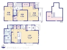 【東京都/西東京市南町】西東京市南町2丁目 新築一戸建て 間取り図